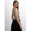 31001063 TSBRITT SL RIB SCOOP CURVE HEM VEST JRS