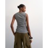 31001052 TSELLA SL STRIPE BUTTON RIB VEST JRS