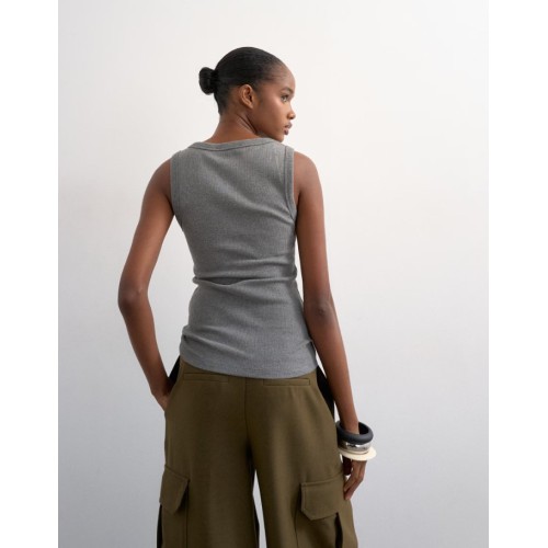 31001052 TSELLA SL STRIPE BUTTON RIB VEST JRS