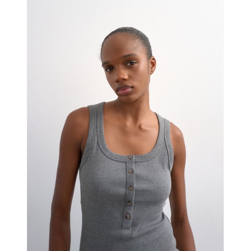 31001052 TSELLA SL STRIPE BUTTON RIB VEST JRS