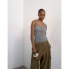 31001052 TSELLA SL STRIPE BUTTON RIB VEST JRS