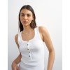 31001052 TSELLA SL STRIPE BUTTON RIB VEST JRS