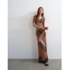 31001099 TSIDE MAXI KNIT DRESS