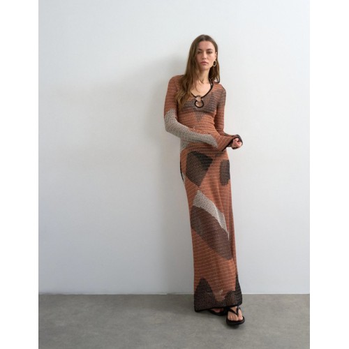 31001099 TSIDE MAXI KNIT DRESS