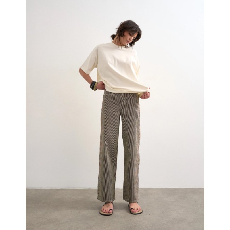 31001334 TSCHNCH LR WIDE DNM JEANS BRW