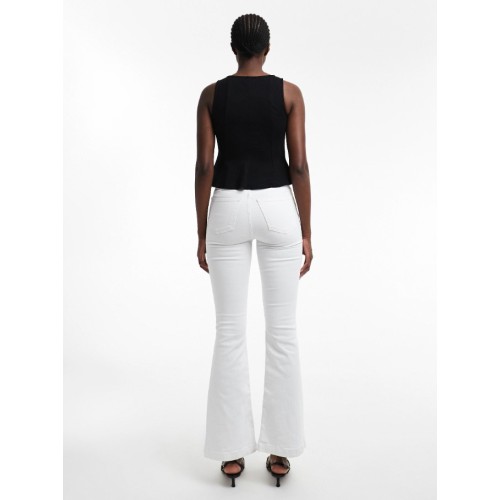 31000971 TSJAMIE HR FLARE DNM JEANS WHITE