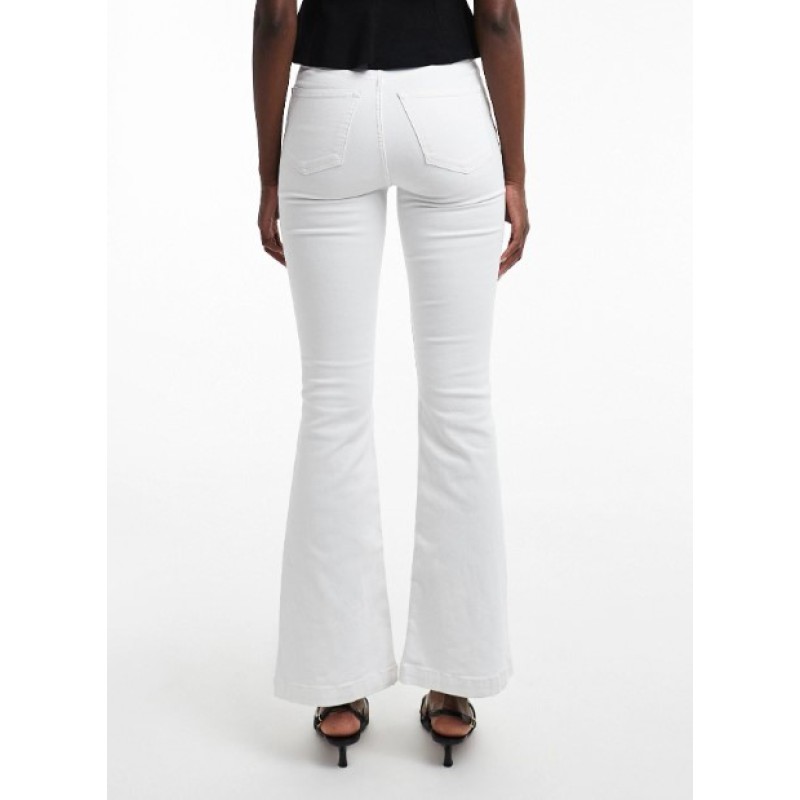 31000971 TSJAMIE HR FLARE DNM JEANS WHITE