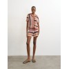 31001103 TSKAIA HR CROCHET STRIPPED KNIT SHORTS