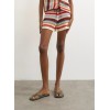 31001103 TSKAIA HR CROCHET STRIPPED KNIT SHORTS