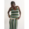 31001111 TSGURU SS MULTI STRIPPED KNIT VEST