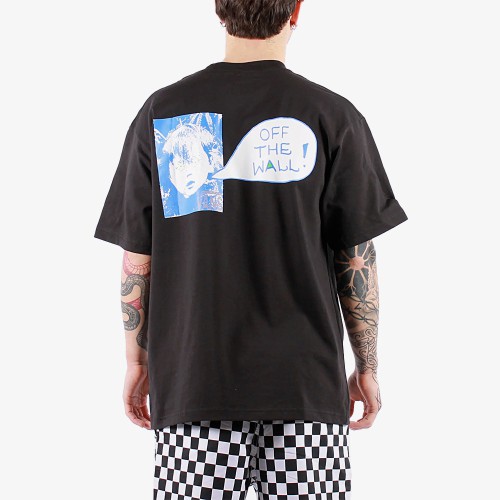 VN000SXDBLK1 SIDE TALK SS TEE BLACK