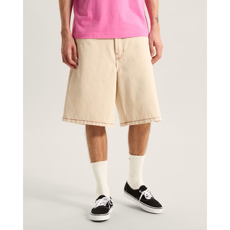 VN000C9VGCF1 CHEC-5 BAGGY DENIM SHO NATURAL