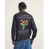 VN000PC2BLK1 CAFE VANS LS BLACK