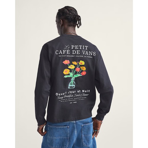 VN000PC2BLK1 CAFE VANS LS BLACK