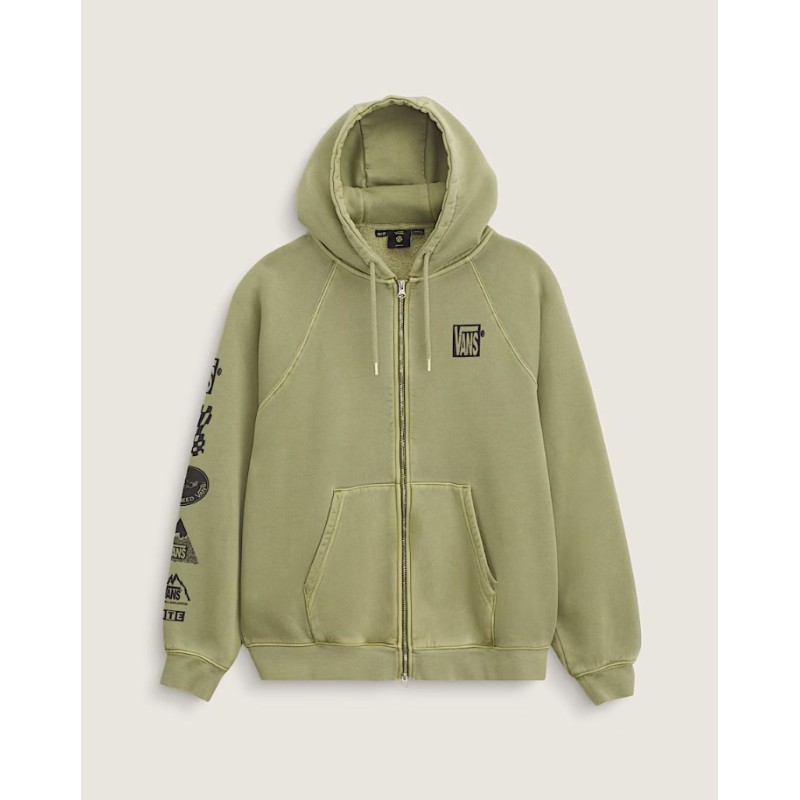 VN000PJMZBF1 MTE TEAM TEAM FUL ZIP LODEN GREEN