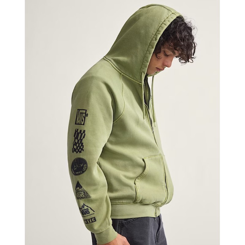 VN000PJMZBF1 MTE TEAM TEAM FUL ZIP LODEN GREEN