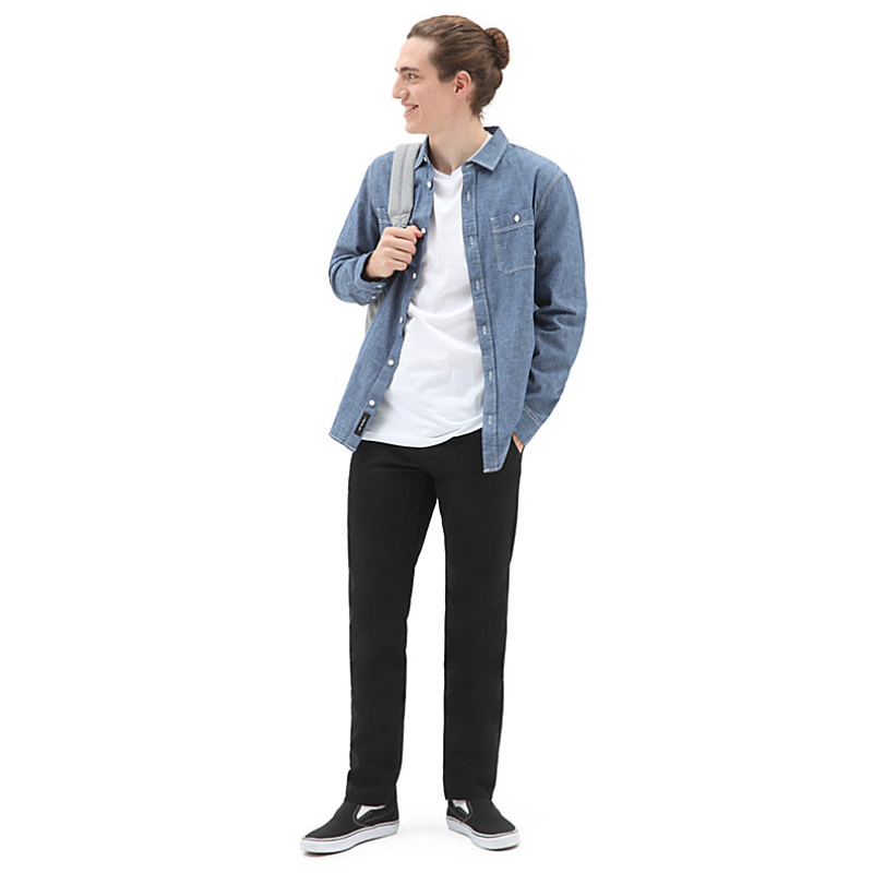 VN0A5FJ7BLK1 MN AUTHENTIC CHINO S BLACK
