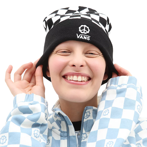 VN0A7YSN63M1 BREAKIN OUT BEANIE PEAC BLKWH