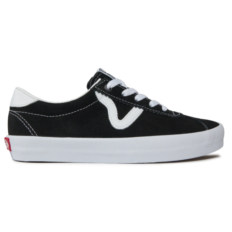 VN000CQRBZW1 SPORT LOW BLACK/WHITE