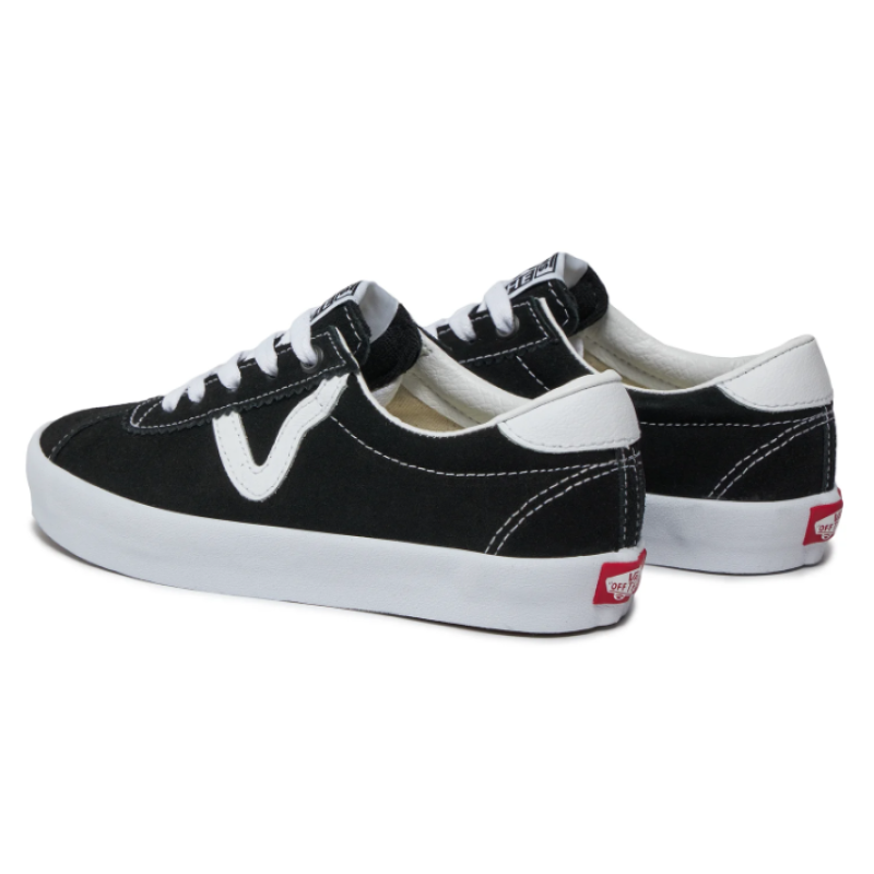 VN000CQRBZW1 SPORT LOW BLACK/WHITE
