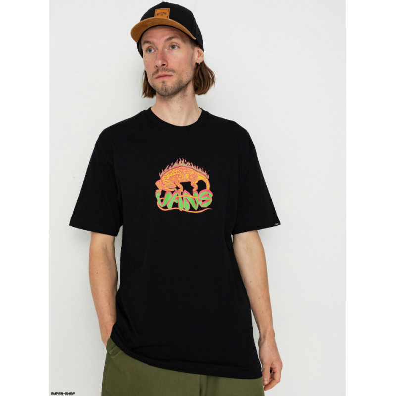 VN000G65BLK1 FIERY FRIENDS SS TEE BLACK