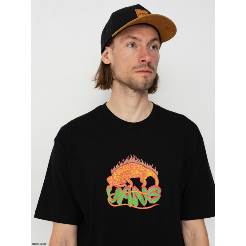 VN000G65BLK1 FIERY FRIENDS SS TEE BLACK