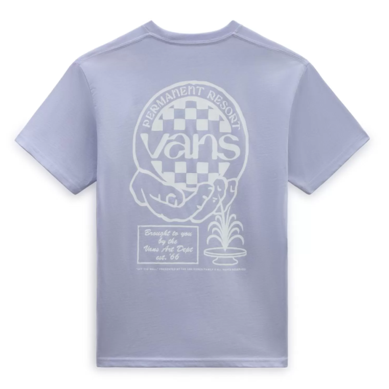 VN000G5PCR21 HAND CIRCLE SS TEE COSMIC SKY