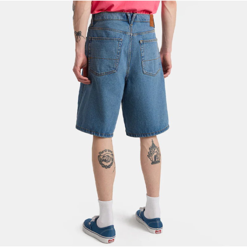 VN000C9VCDX1 CHECK-5 BAGGY DENIM SHO STONEWASH