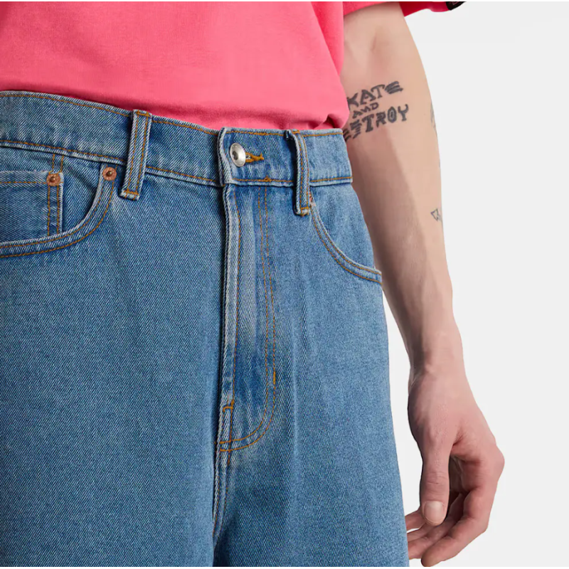 VN000C9VCDX1 CHECK-5 BAGGY DENIM SHO STONEWASH