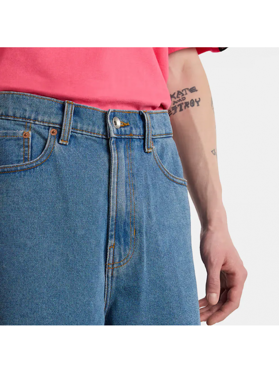 VN000C9VCDX1 CHECK-5 BAGGY DENIM SHO STONEWASH