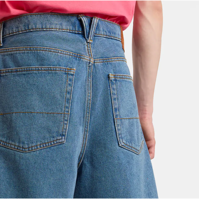 VN000C9VCDX1 CHECK-5 BAGGY DENIM SHO STONEWASH