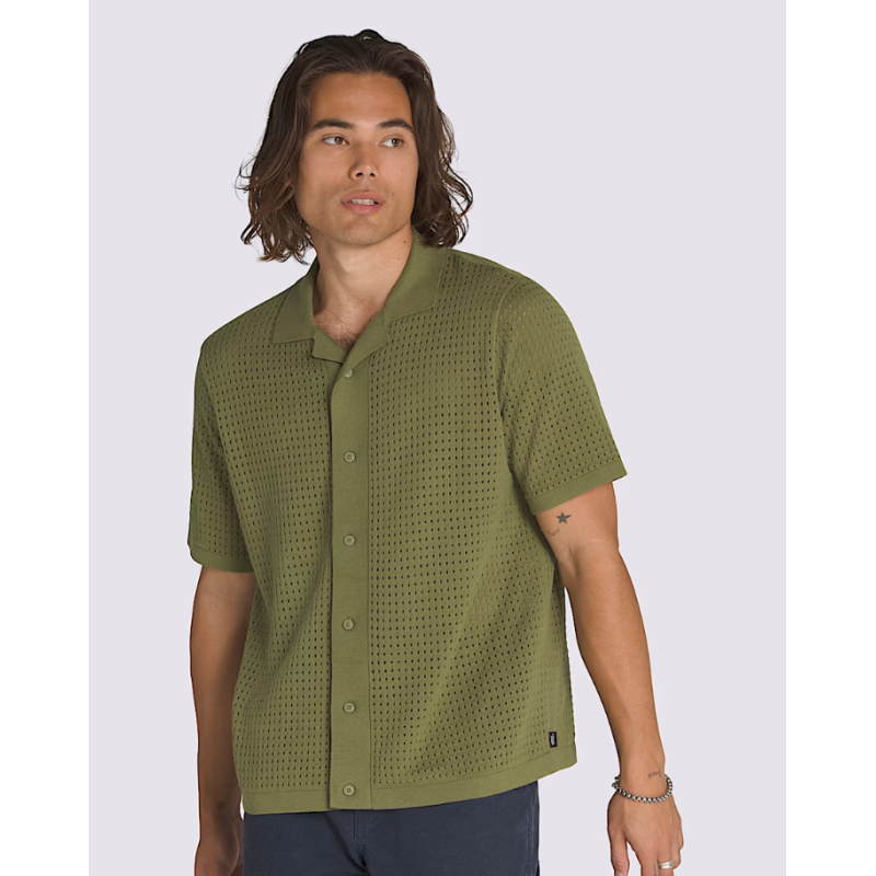 VN000KUYZBF1 FELDMAN SWEATER POLO LODEN GREEN