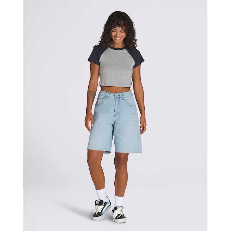 VN000MBJTTJ1 SIRELLE CUT-OFF JORTS LIGHT STONE