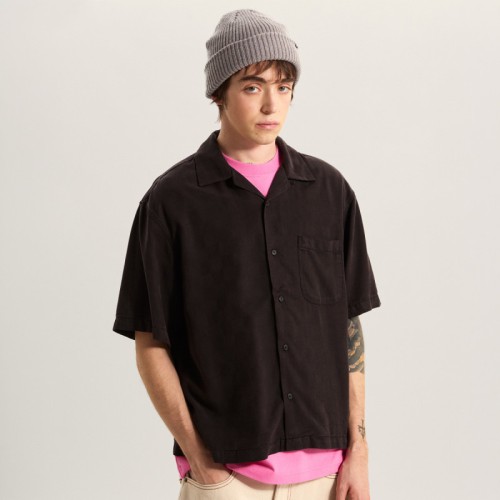 VN000TA4BLK1 VAN DOREN TENCEL CHECK BLACK
