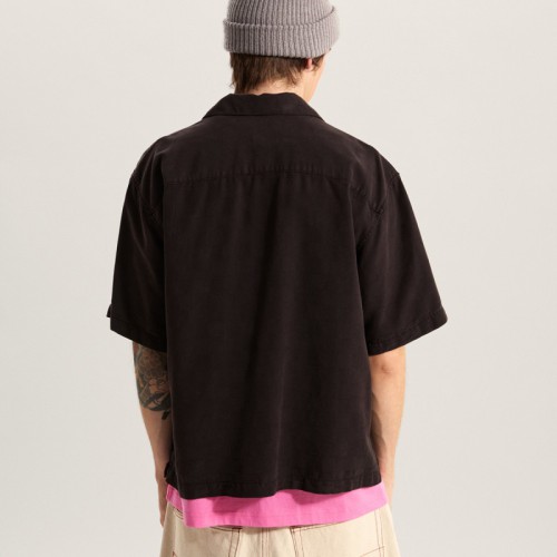 VN000TA4BLK1 VAN DOREN TENCEL CHECK BLACK