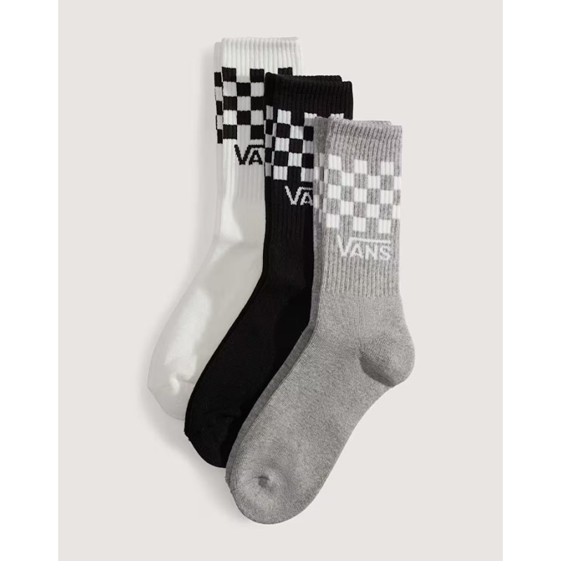 VN000QBUY281 CLASSIC CHECK CREW CHBD BLKWH