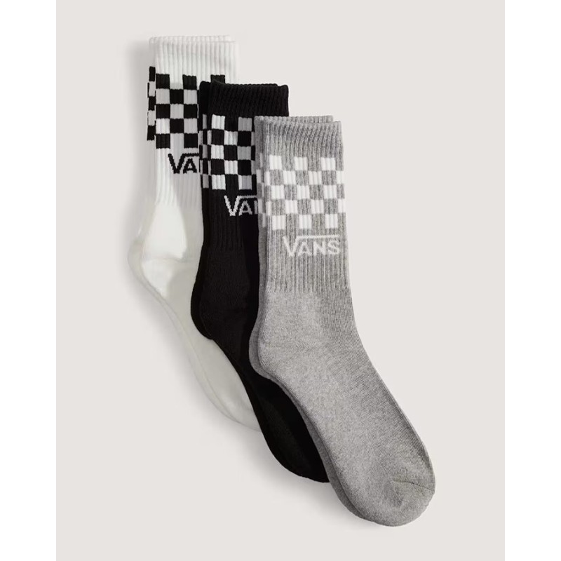 VN000QBUY281 CLASSIC CHECK CREW CHBD BLKWH