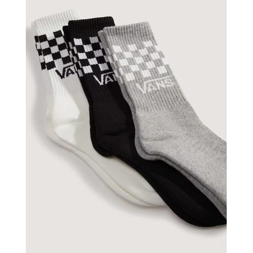 VN000QBUY281 CLASSIC CHECK CREW CHBD BLKWH