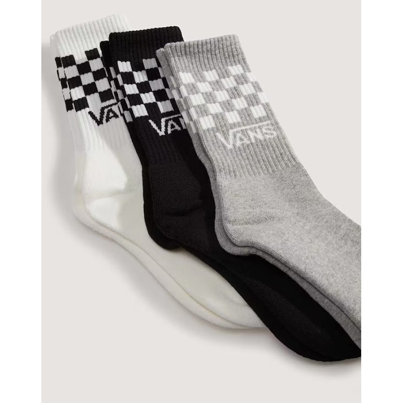 VN000QBUY281 CLASSIC CHECK CREW CHBD BLKWH