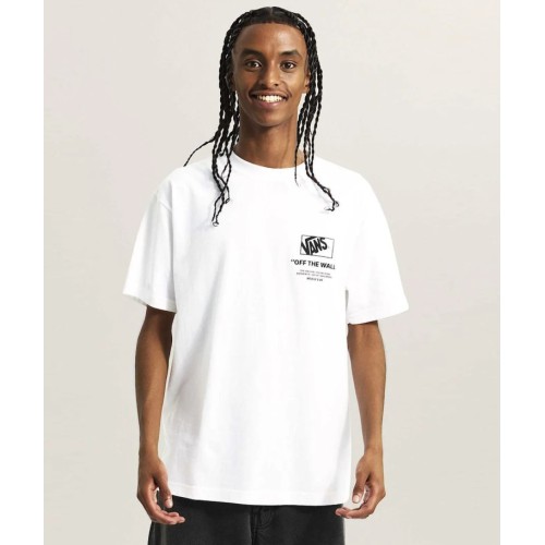 VN000PEWWHT1 STACKED HI SS TEE WHITE
