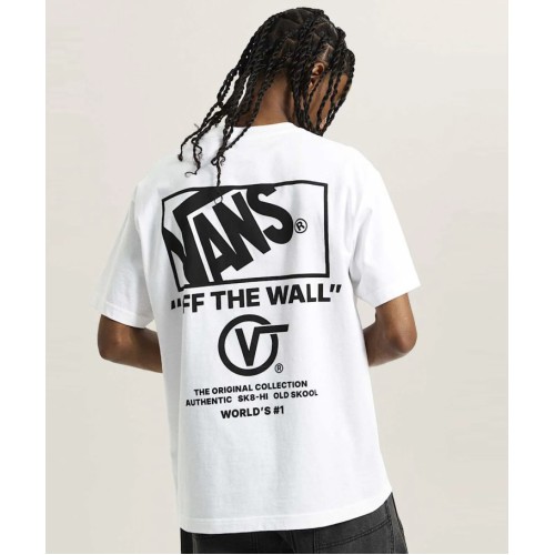 VN000PEWWHT1 STACKED HI SS TEE WHITE