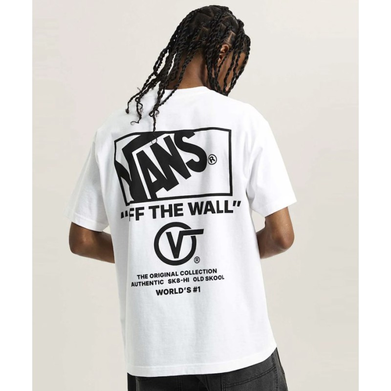 VN000PEWWHT1 STACKED HI SS TEE WHITE