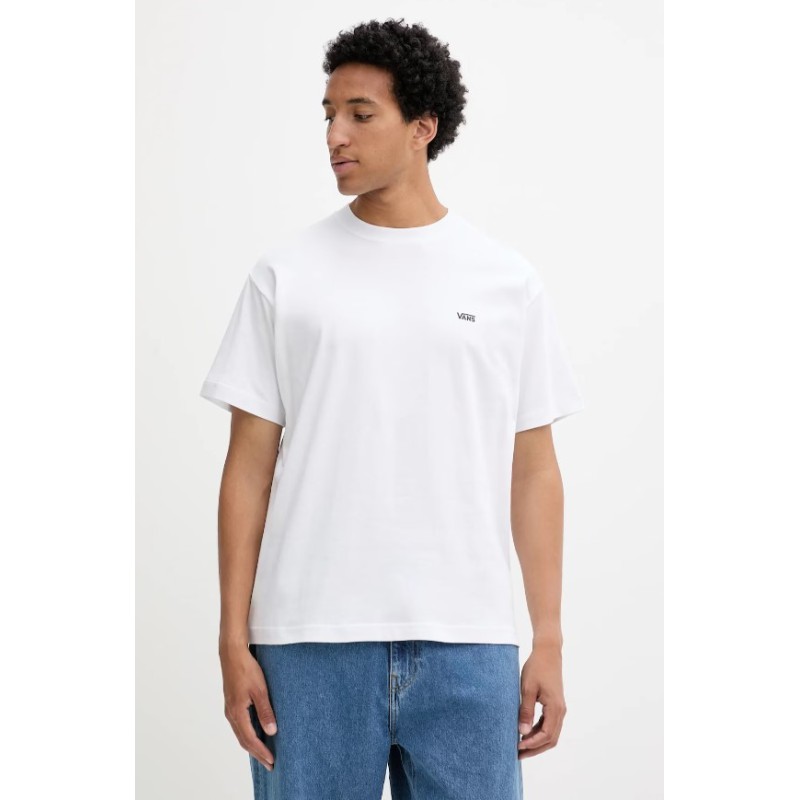VN000R9XWHT1 LEFT CHEST SS WHITE