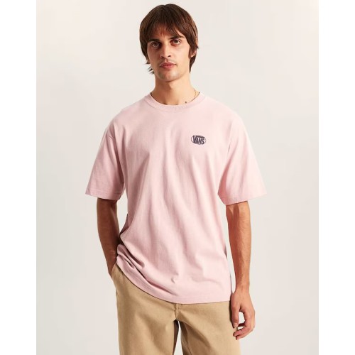 VN000XCGFPR1 OVAL LOGO LOOSE SS TEE MISTY MAUV