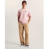 VN000XCGFPR1 OVAL LOGO LOOSE SS TEE MISTY MAUV