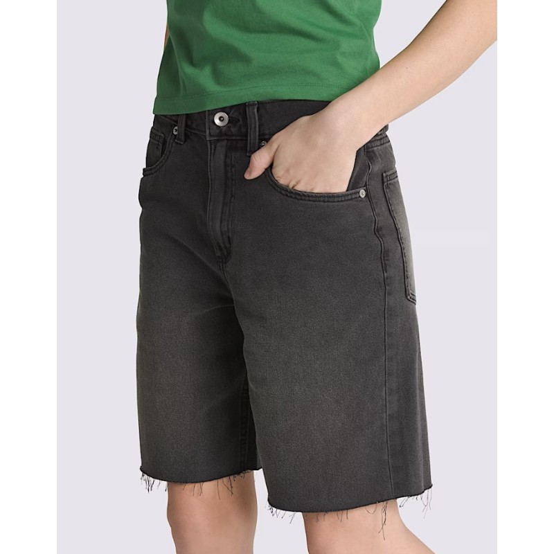 VN000MBJEMQ1 SIRELLE CUT-OFF JORTS WASHED BLACK