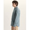 VN000T76FRJ1 DOBBY STRIPE LS SHIRT MYSTIC MOSS