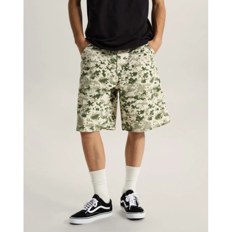VN000T7DDA11 CHECK-5 BAGGY CANVAS SH DIGI CAMO