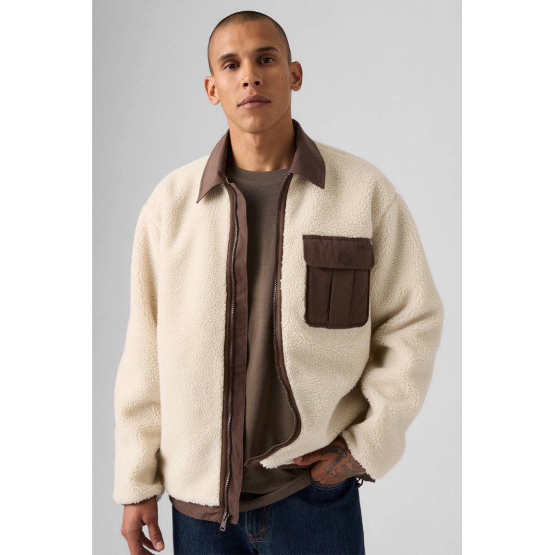 003AX-0000 JOONIE SHERPA JACKET NEUTRALS
