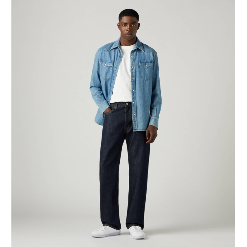 000LO-0000 555TM RELAXED STRAIGHT DARK INDIGO